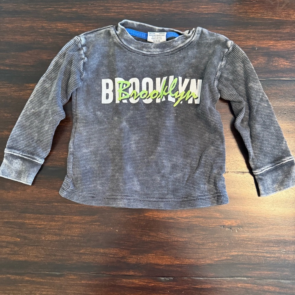 Mish Boys Brooklyn Kids Long Sleeve Shirt - Gray Size 2